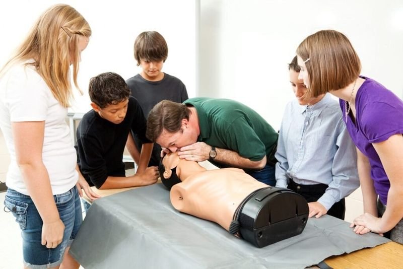 Annual first aid refresher training session